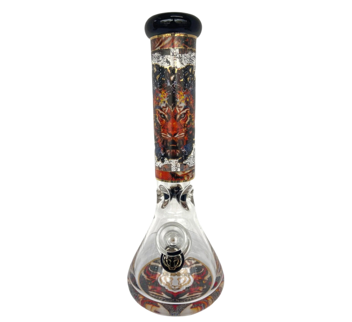 Cheech (13") 7mm Colored Lion Bong-Bongs-The Wee Smoke Shop