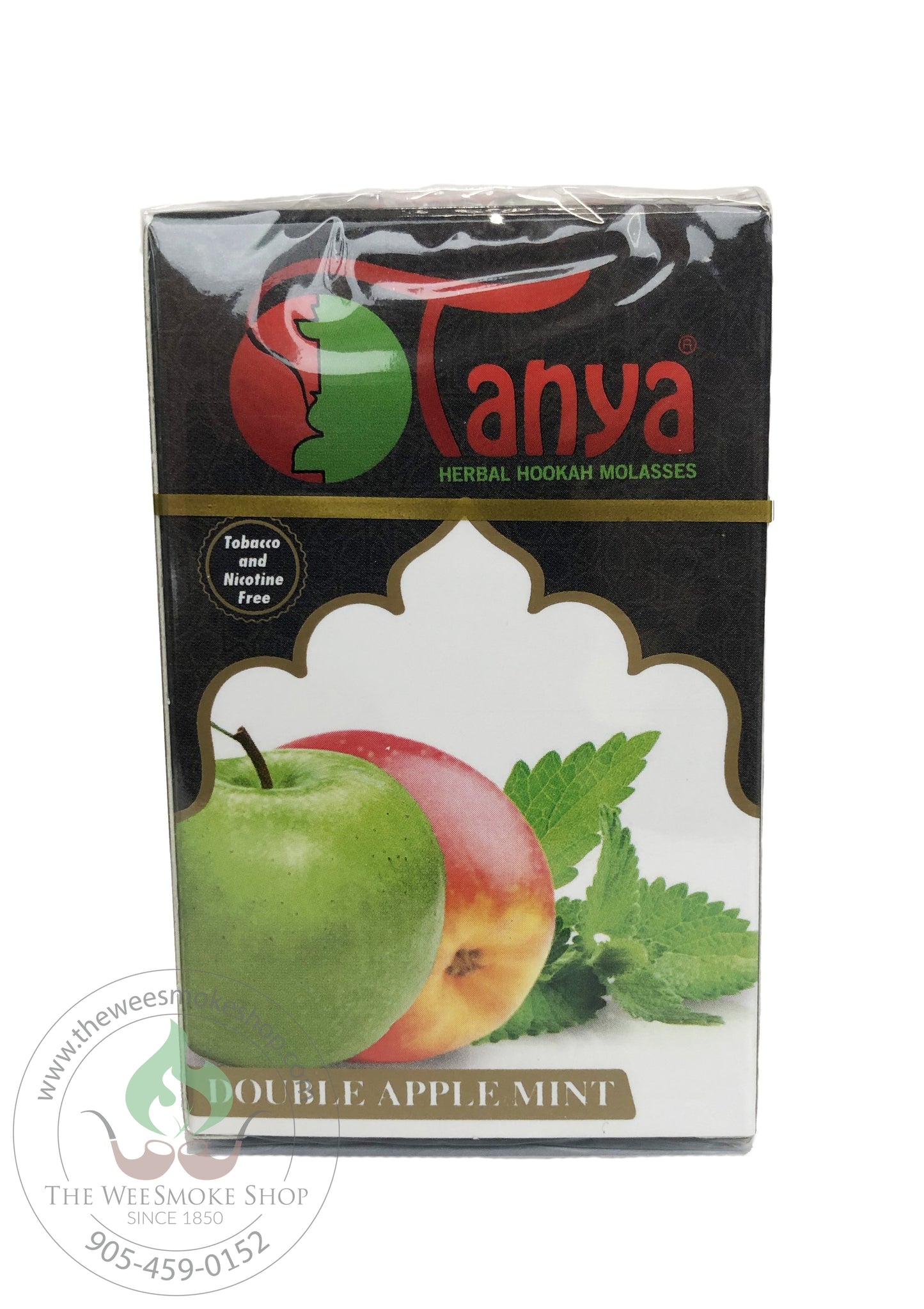 Double Apple Mint Tanya Herbal Molasses (50g)-Hookah accessories-The Wee Smoke Shop