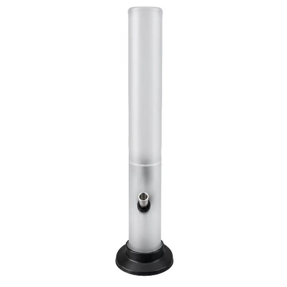 Herbies 15" Acrylic Straight Shooter Bong - Frosted on clear background