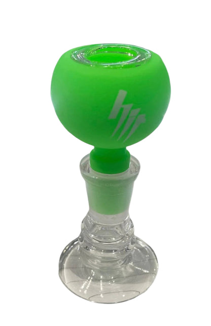 Hit  (14mm) Silicone Bowl - Green -The Wee Smoke Shop