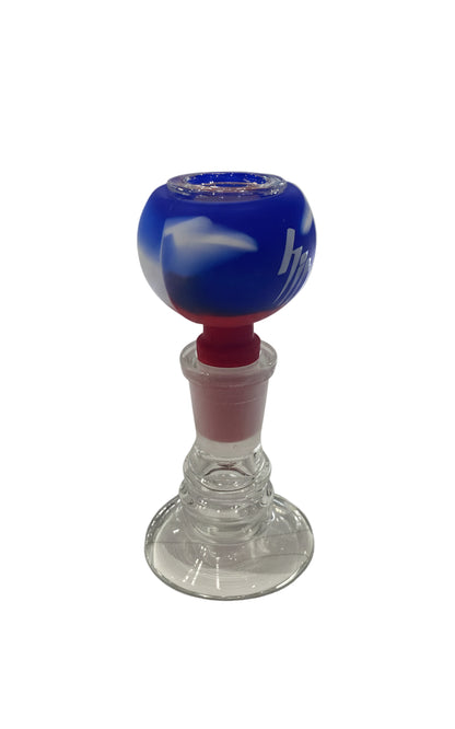 Hit  (14mm) Silicone Bowl - Blue - The Wee Smoke Shop