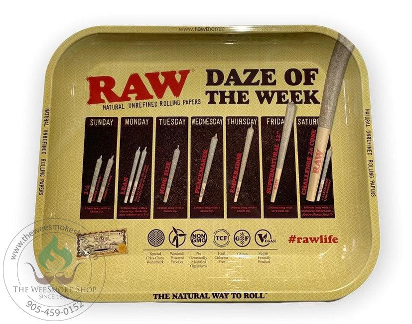 Raw Daze of the week large rolling tray