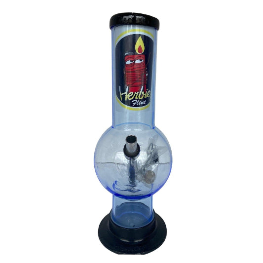 Light Blue-Herbies Acrylic Bong 10"-Acrylic Bong on clear background