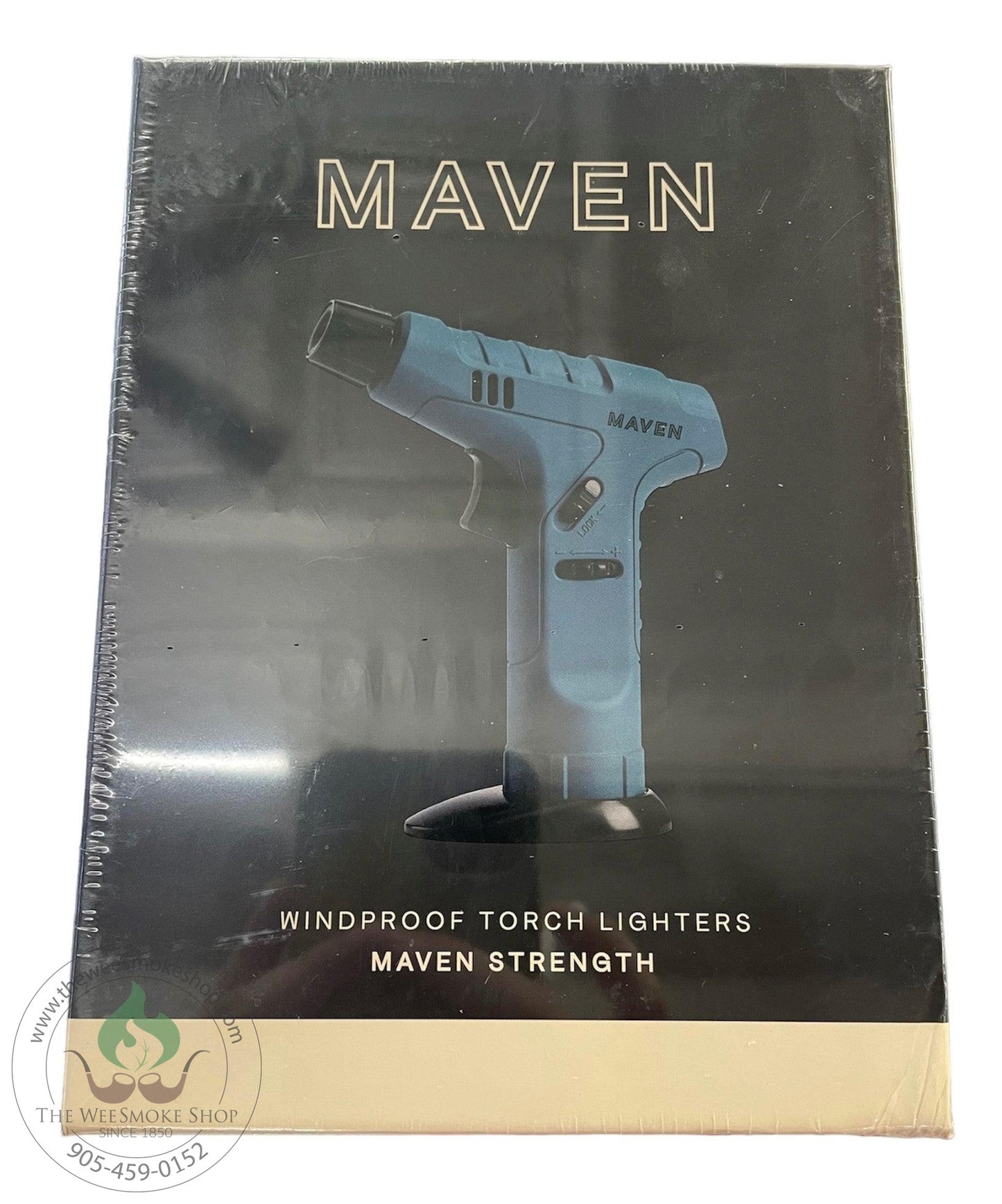 Dark Blue Maven Strength Single Windproof Jet Flame - Torch Lighter - Wee Smoke Shop