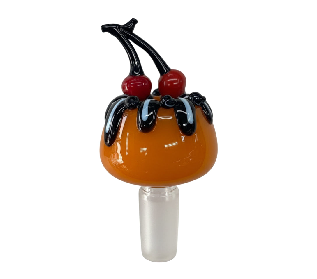 OG (14mm) Fruit Glass Bowl - Orange Cherry - Bowls - The Wee Smoke Shop