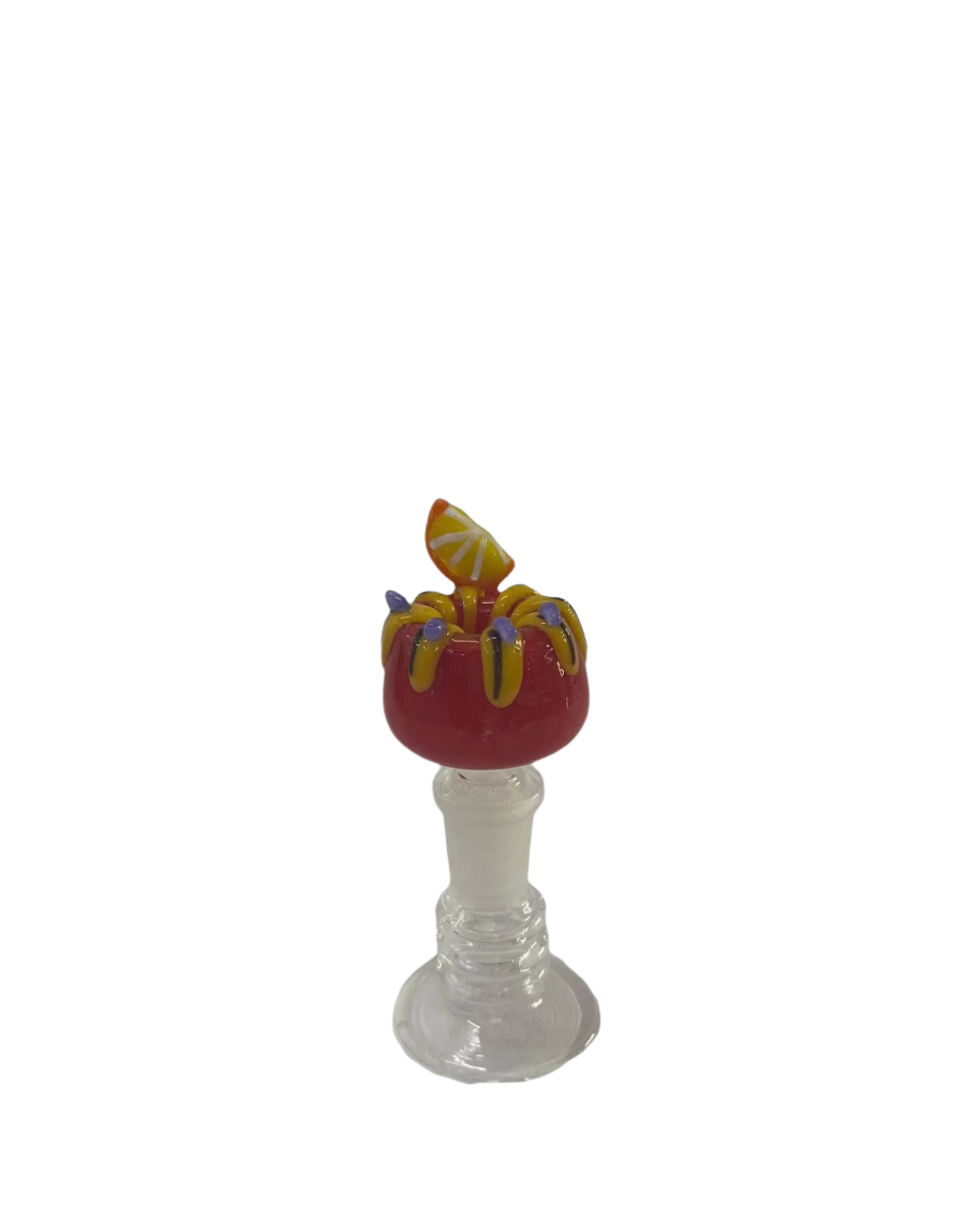 OG (14mm) Fruit Glass Bowl - Red Orange - Bowls - The Wee Smoke Shop