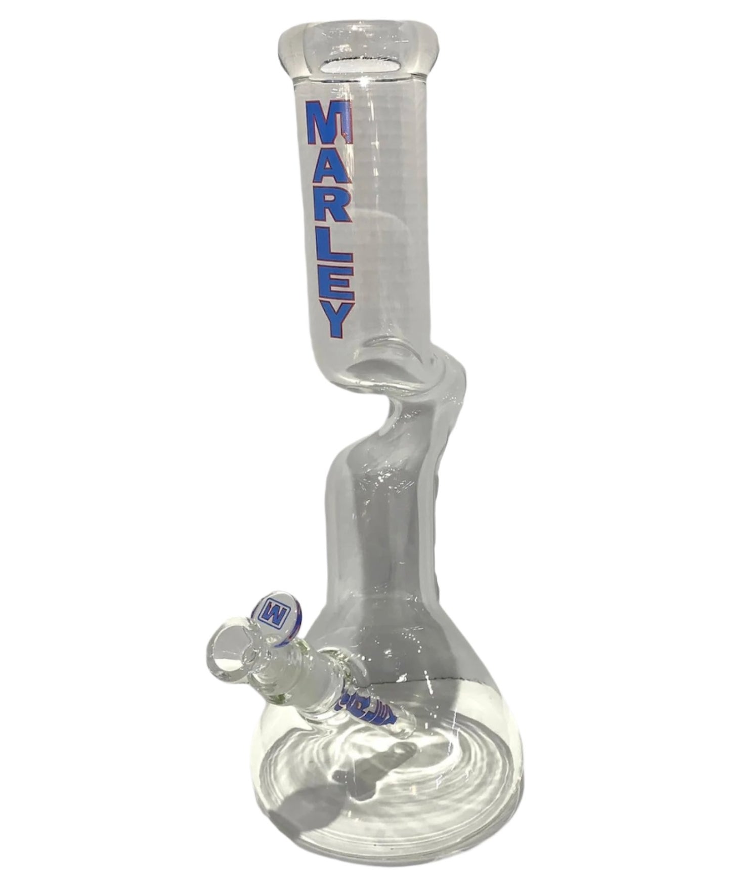 Marley (13'') 7mm Beaker Zong-Blue-Bongs-The Wee Smoke Shop