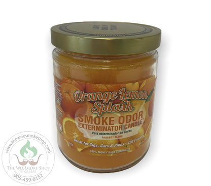 Orange Lemon Splash Smoke Odor Exterminator Candle - Wee Smoke Shop