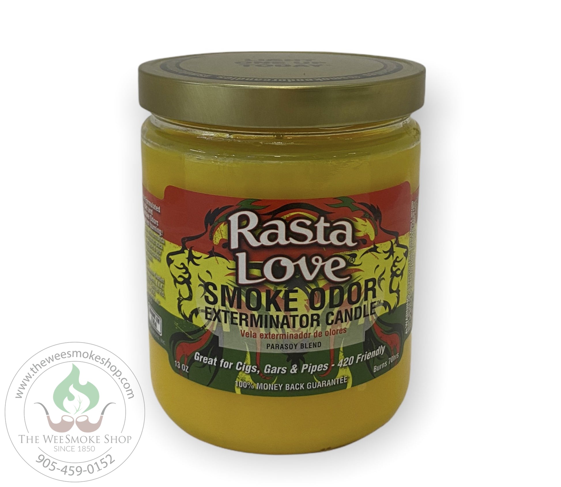 Rasta Love Smoke Odor Exterminator Candle - Wee Smoke Shop