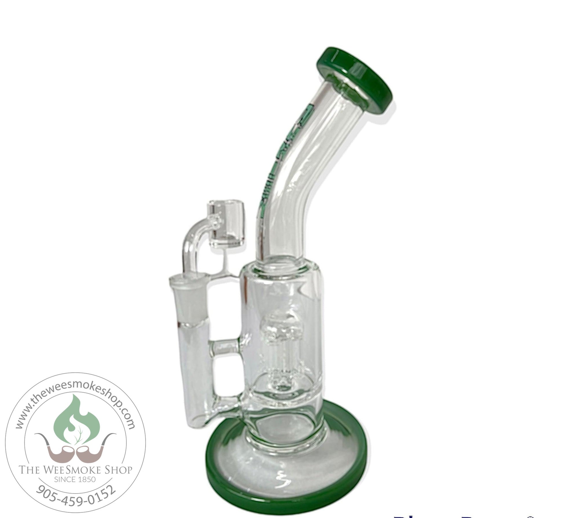 Marley 9'' Skinny Rig with Perc-Green-Bongs-The Wee Smoke Shop