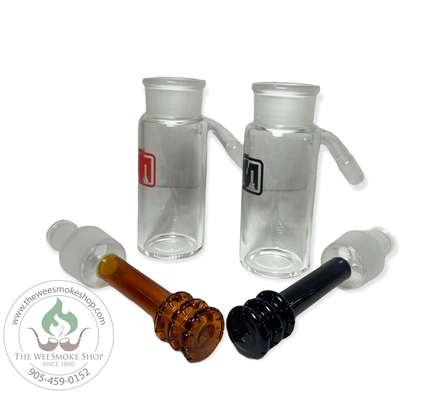 Marley 14mm Removable Perc Ash Catcher (45 Degree)-Ash Catcher-The Wee Smoke Shop