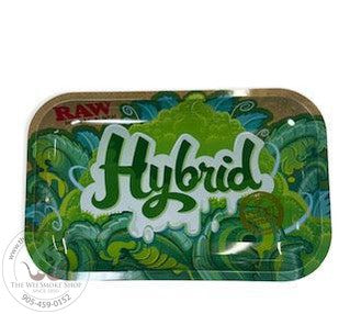Raw Hybrid medium rolling tray green background