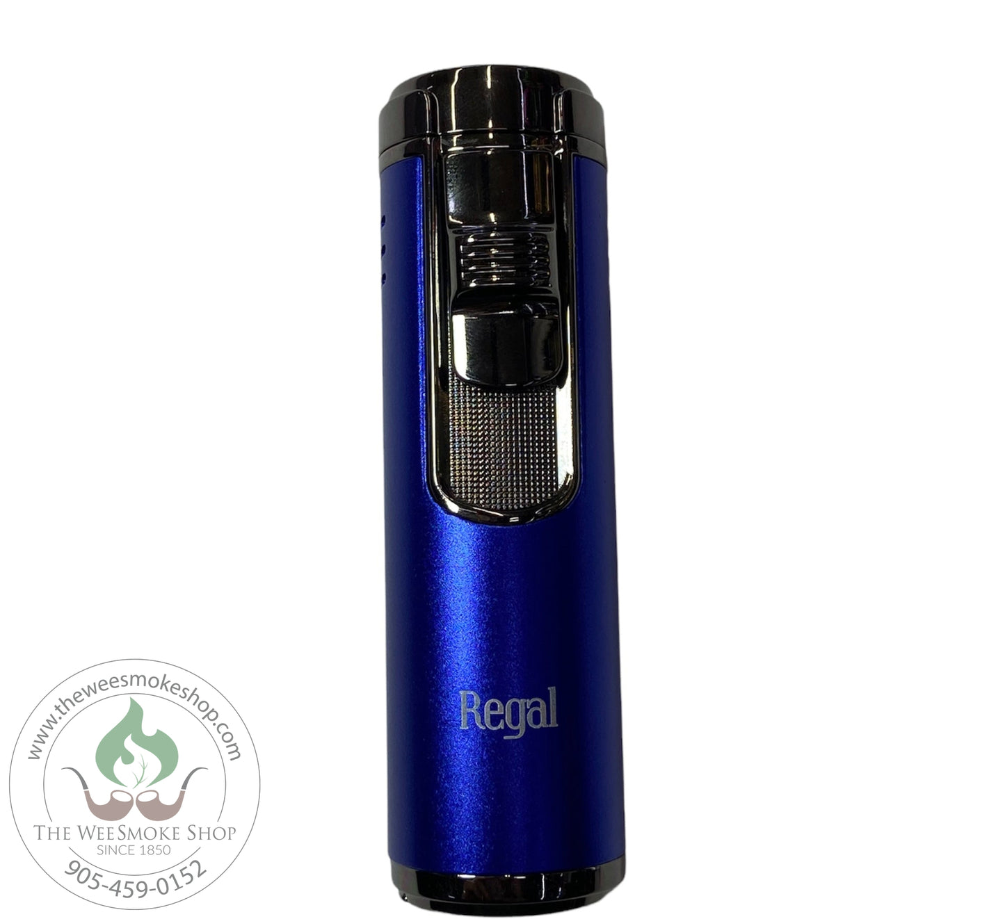 Blue Regal Cylinder Quad Flame Torch - Torch Lighter - Wee Smoke Shop