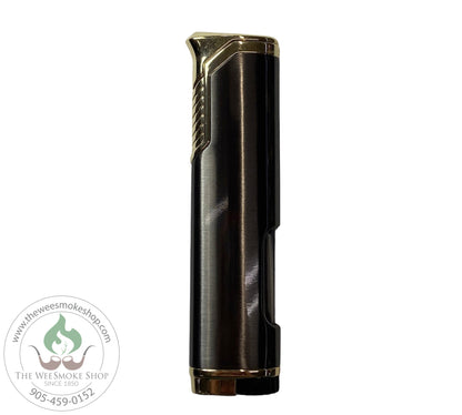 Gun Metal Grey Single Flame Regal Sleek Lighter - Wee Smoke Shop