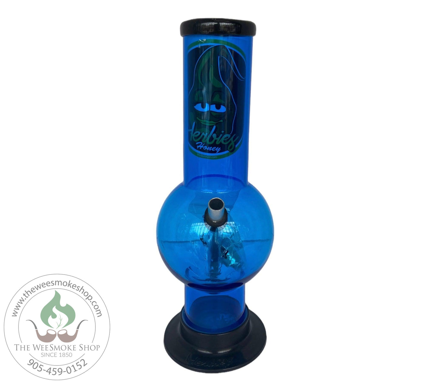 Blue-Herbies Acrylic Bong 10"-Acrylic Bongs- The Wee Smoke Shop 