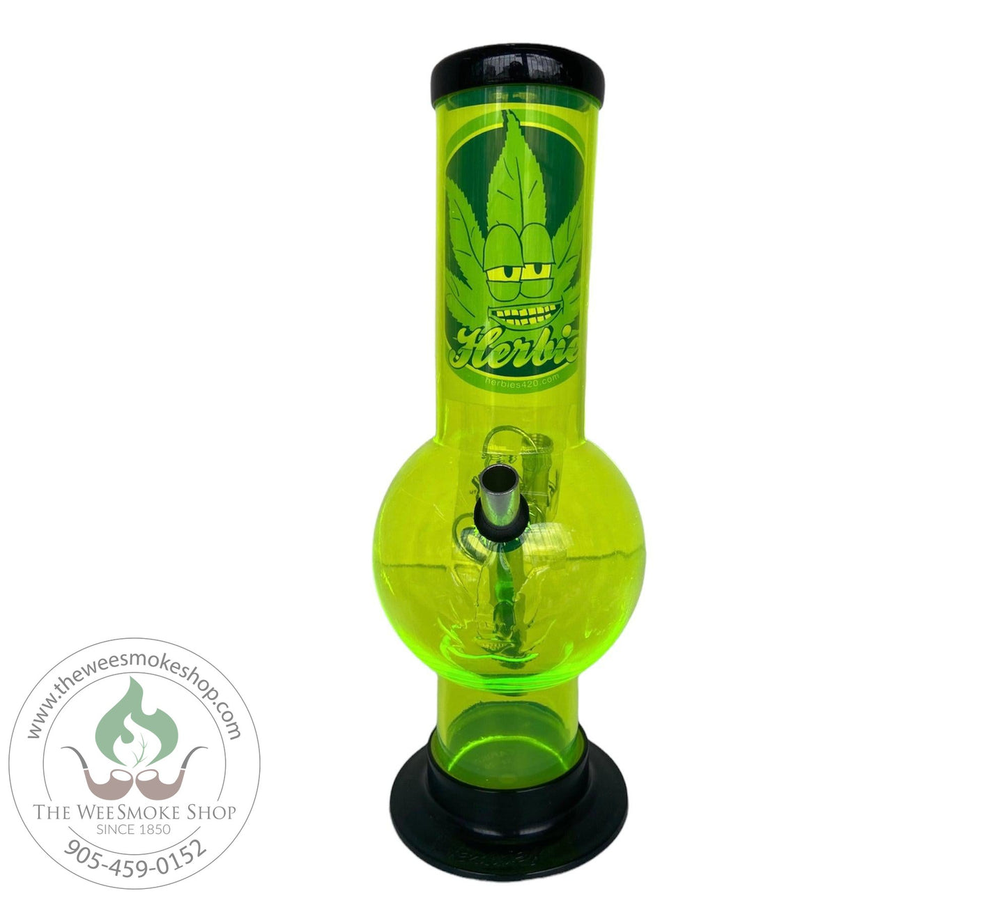 Light Green-Herbies Acrylic Bong 10"-Acrylic Bongs- The Wee Smoke Shop 