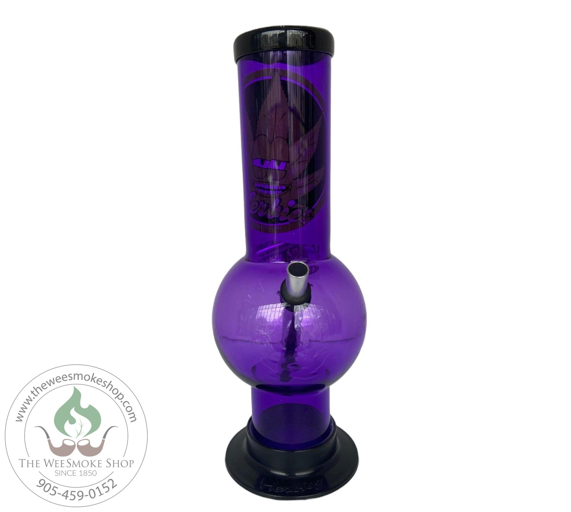 Purple-Herbies Acrylic Bong 10"-Acrylic Bongs- The Wee Smoke Shop 