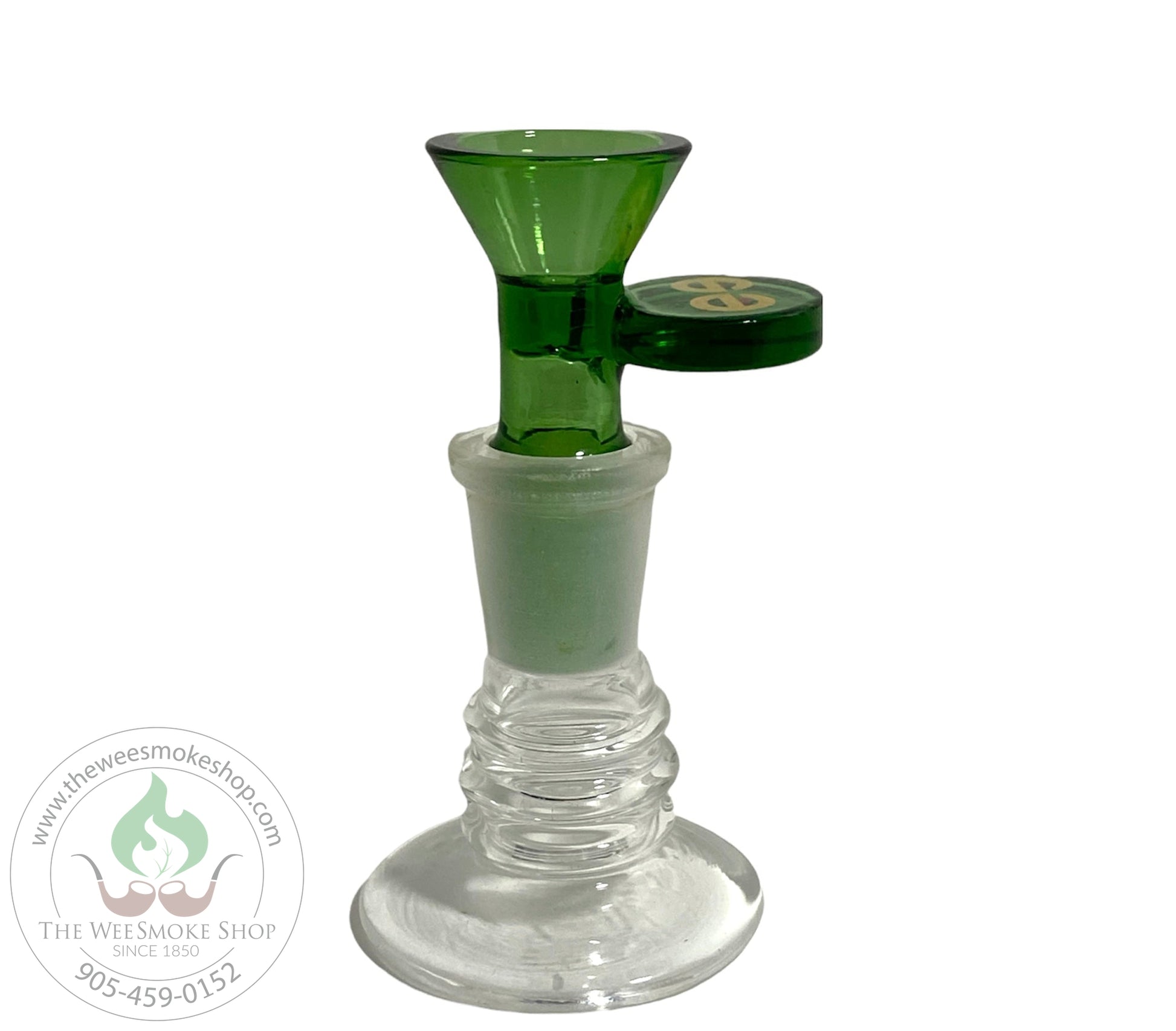 Cheech (14mm) Glass Bowl: Solid Colours-Bowls-Green- The Wee Smoke Shop