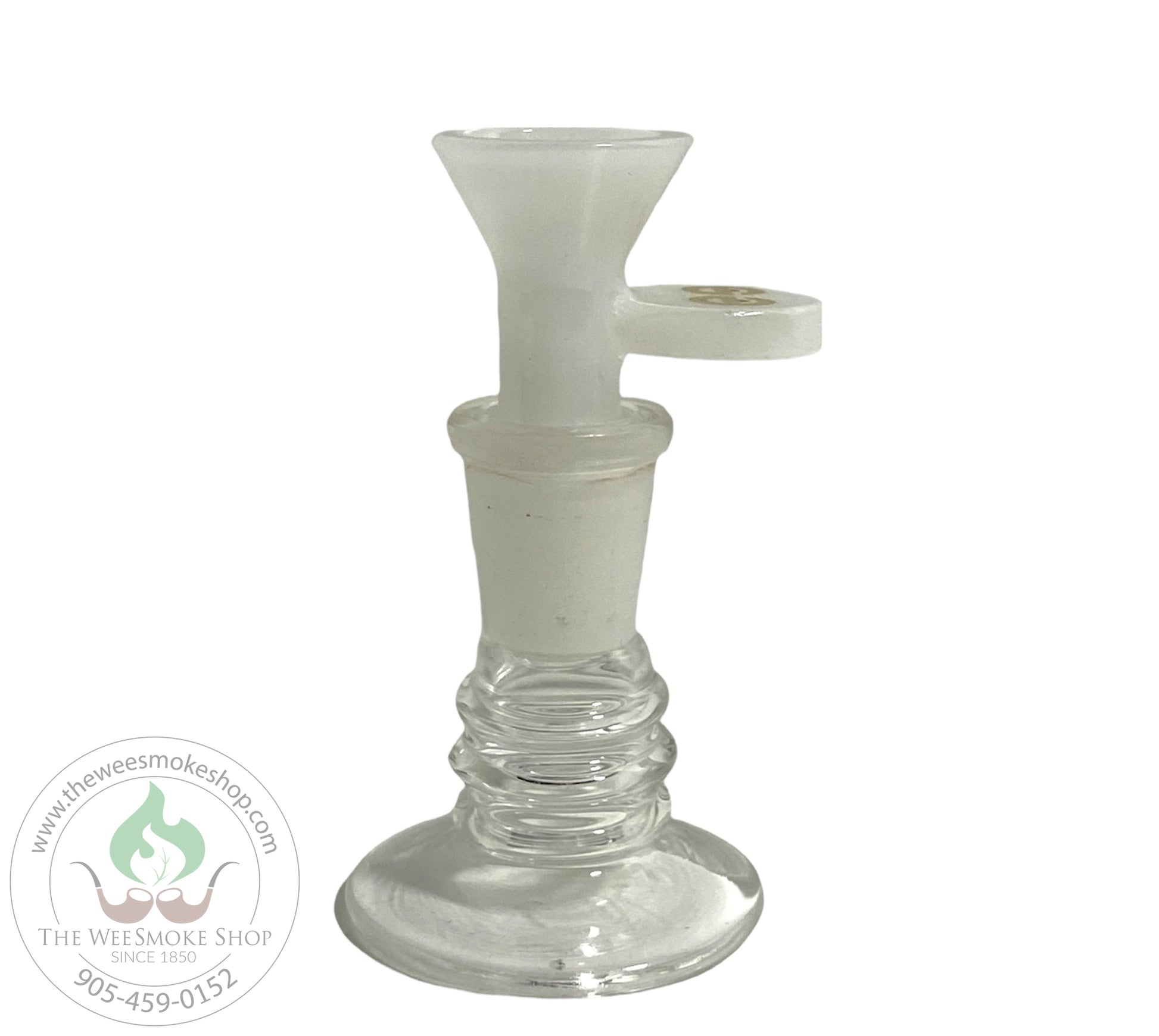 Cheech (14mm) Glass Bowl: Solid Colours-Bowls-White- The Wee Smoke Shop