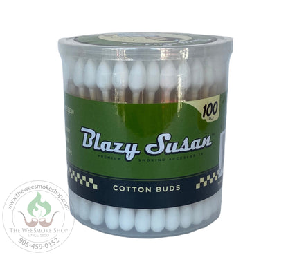 Blazy Susan Q-Tips White (100)-bong wash-The Wee Smoke Shop
