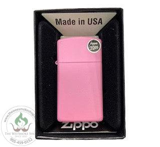 Zippo Slim Pink Matte - Wee Smoke Shop