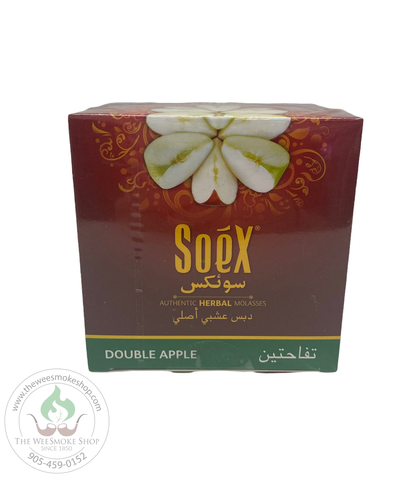 Double Apple Soex Herbal Molasses (250g)-Hookah accessories-The Wee Smoke Shop