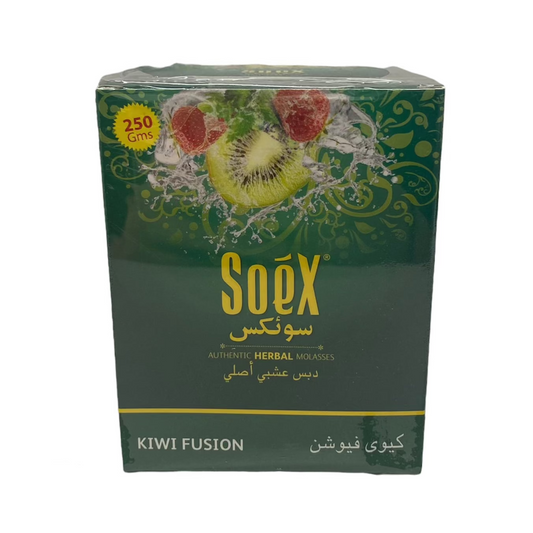 Kiwi Fusion Soex Herbal Molasses (250g)-Hookah accessories-The Wee Smoke Shop