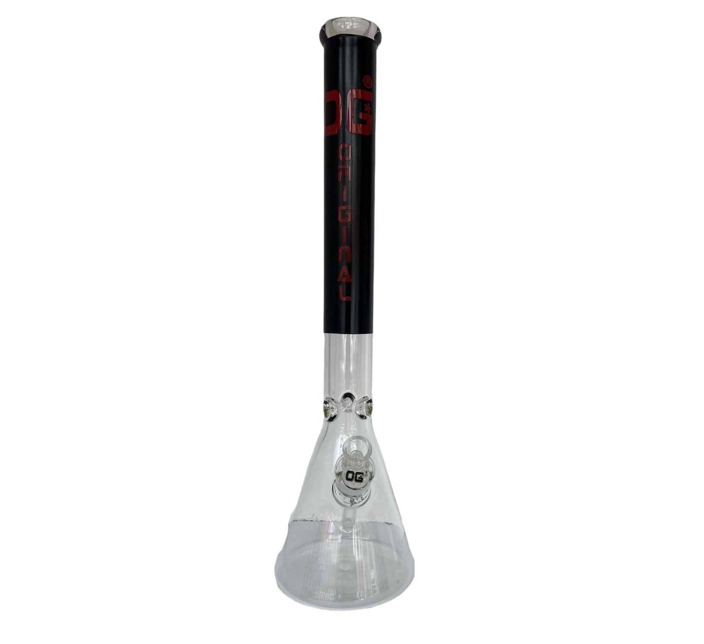 Red OG 7mm Colored Neck Bong (21") - Glass Bong - The Wee Smoke Shop