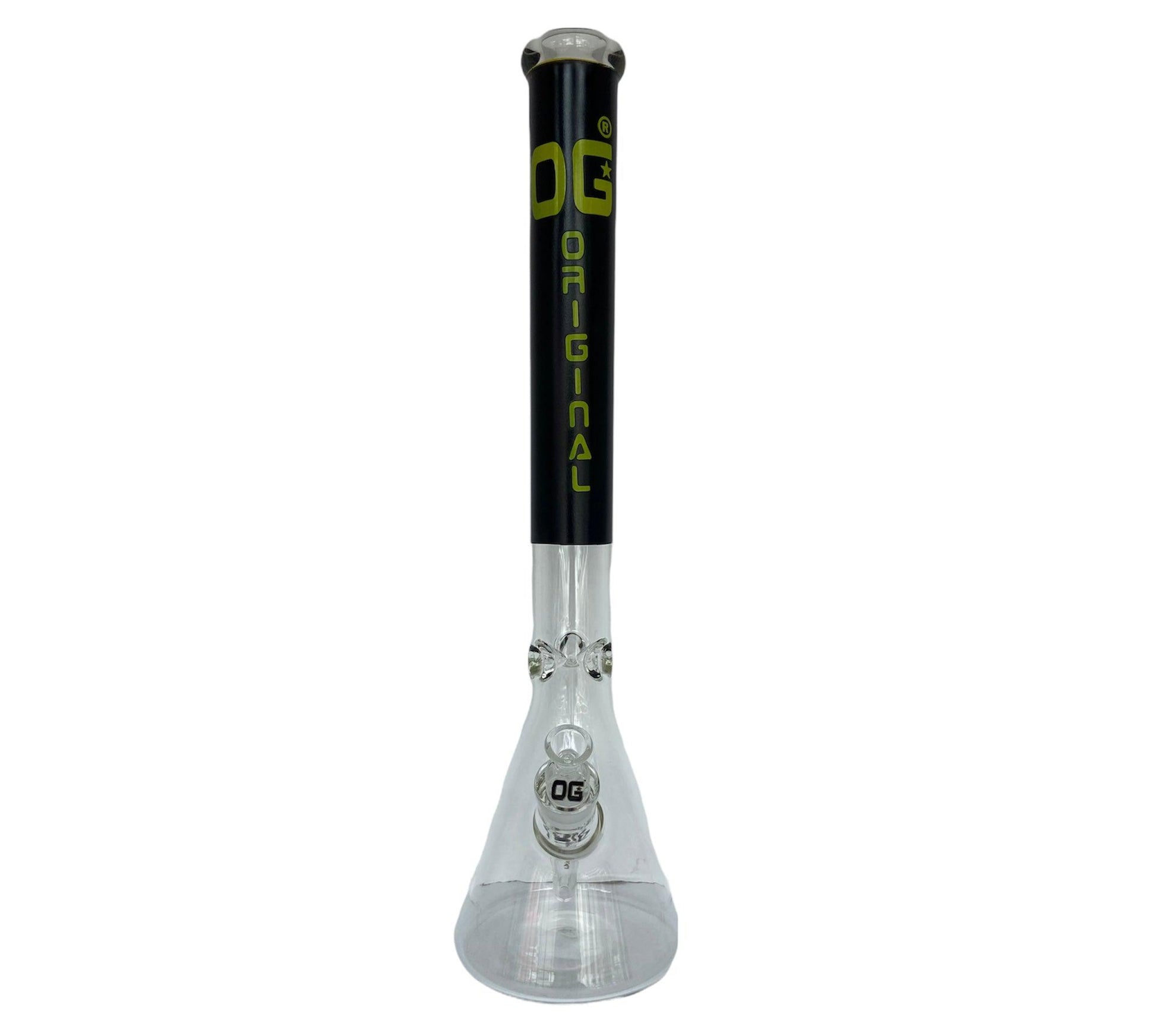 Yellow OG 7mm Colored Neck Bong (21") - Glass Bong - The Wee Smoke Shop