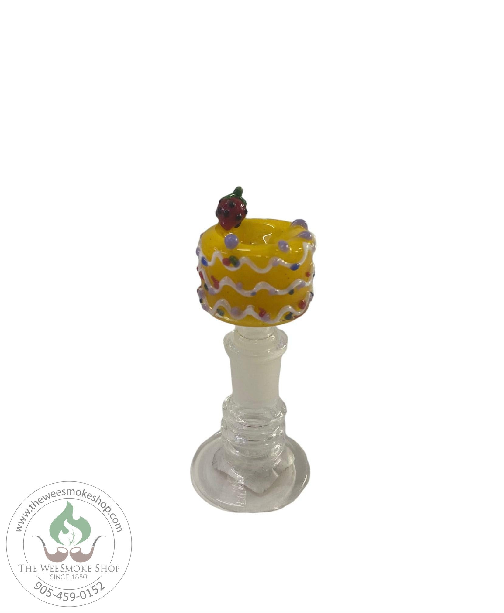 OG (14mm) Fruit Glass Bowl-Yellow Strawberry-Bowls-The Wee Smoke Shop
