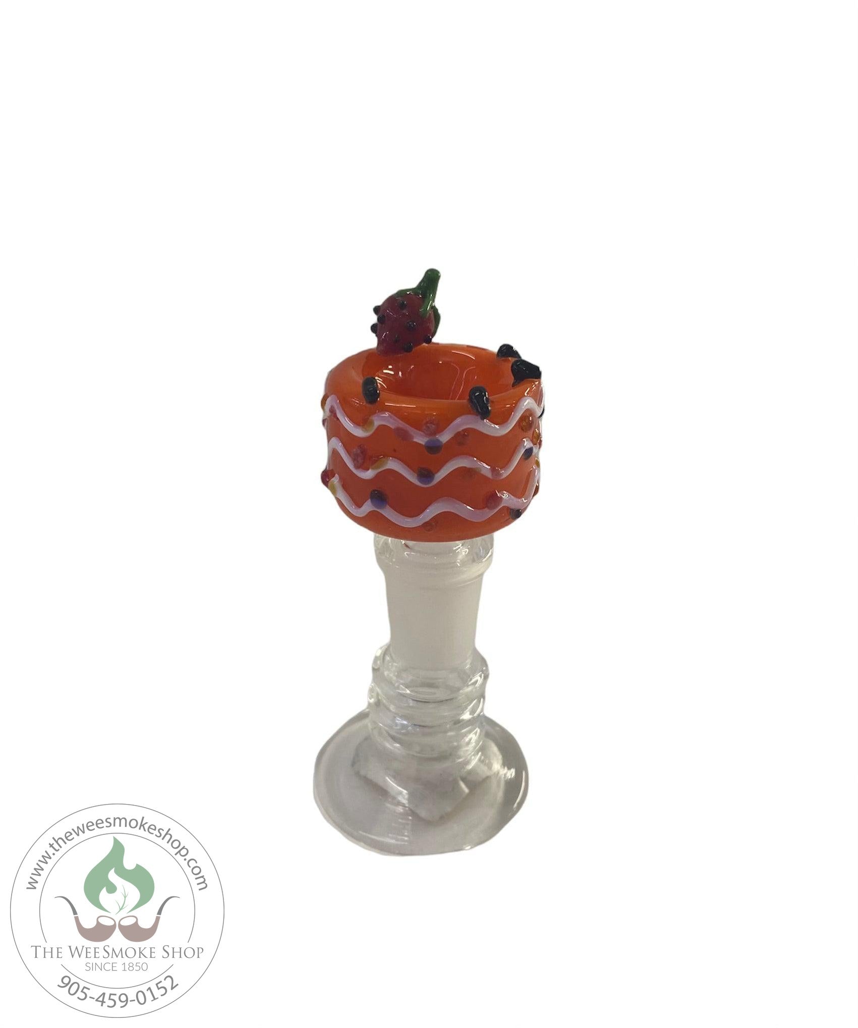 OG (14mm) Fruit Glass Bowl-Orange Strawberry-Bowls-The Wee Smoke Shop