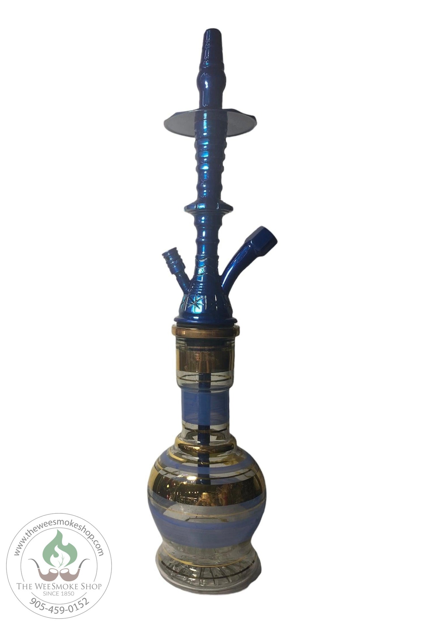 Khalil Mamoon (20") Nijmah 1 Hose Hookah-Blue-Single Hose Hookahs-The Wee Smoke Shop