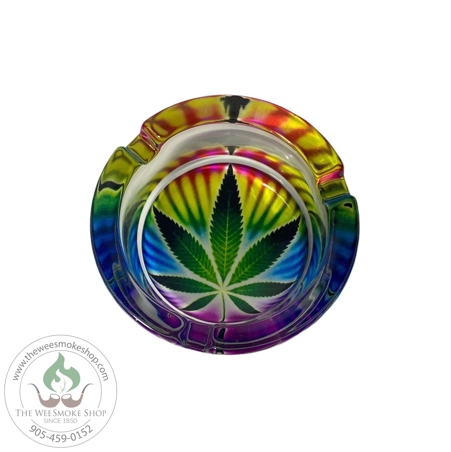 Colored Glass Ash Tray - The Wee Smoke Shop
