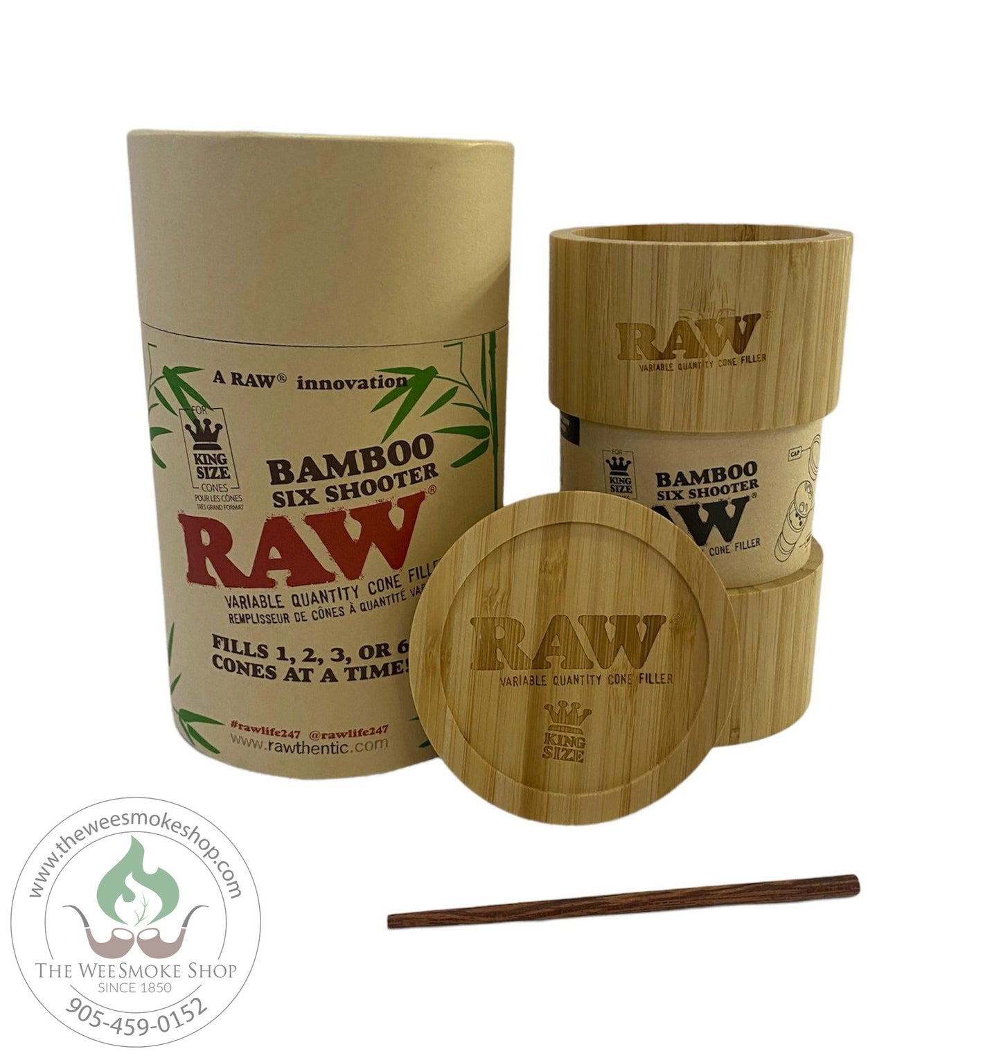 Raw King Bamboo Six Shooter
