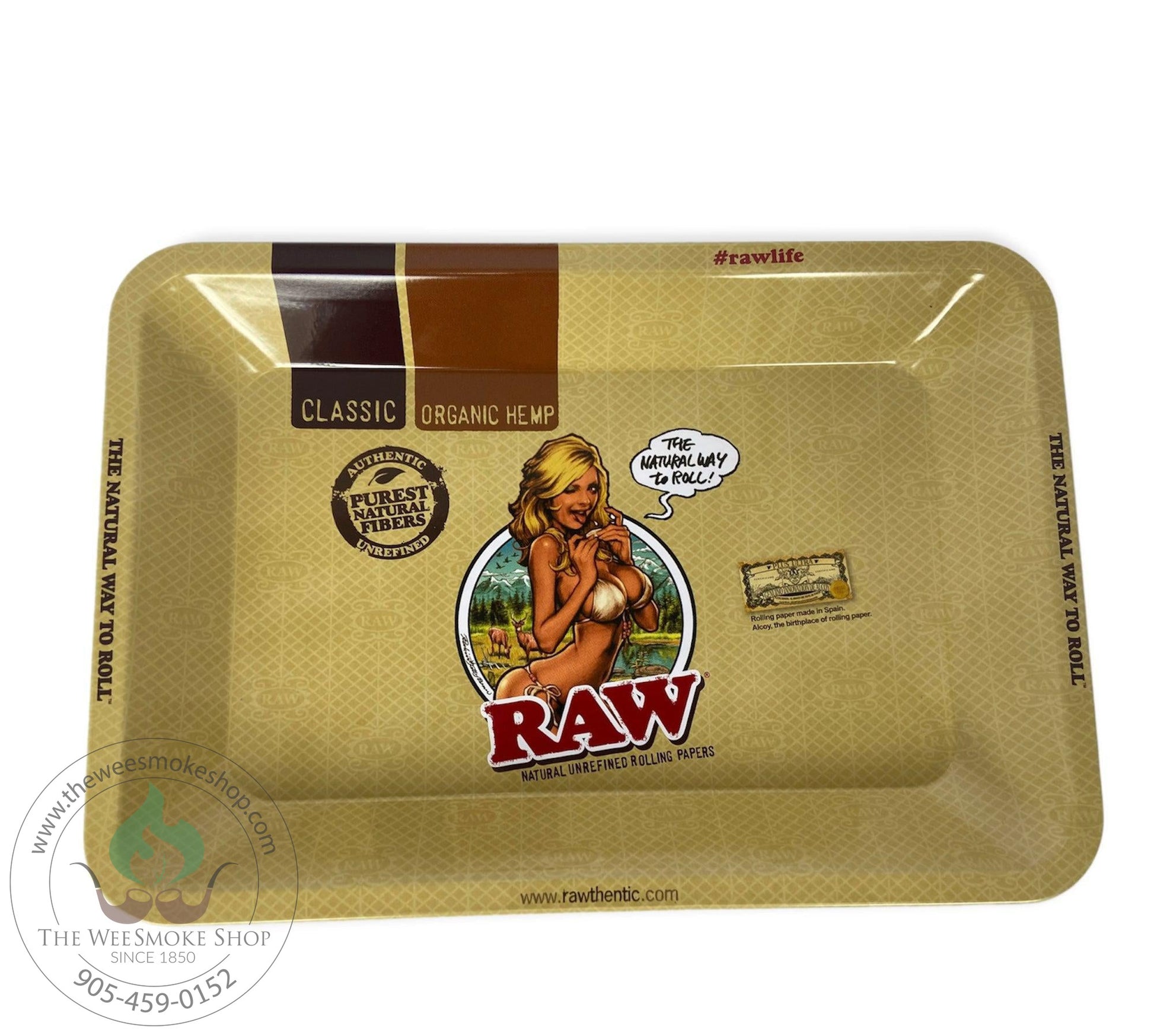 Mini-Raw Girl Rolling Tray-The Wee Smoke Shop
