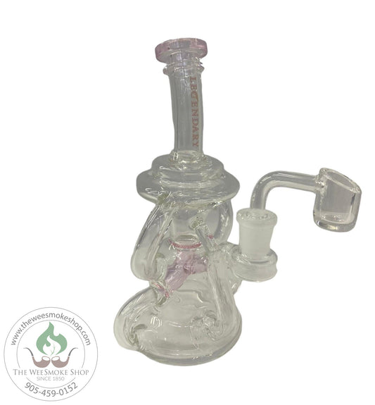 Legendary 8" Recycler Dab Rig Pink - Wee Smoke Shop