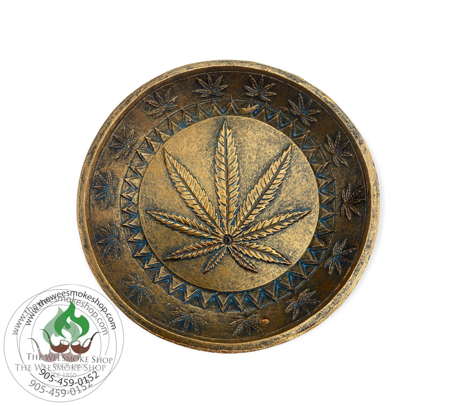 Ceramic Leaf Incense Ashtray-Incense Accessories-The Wee Smoke Shop