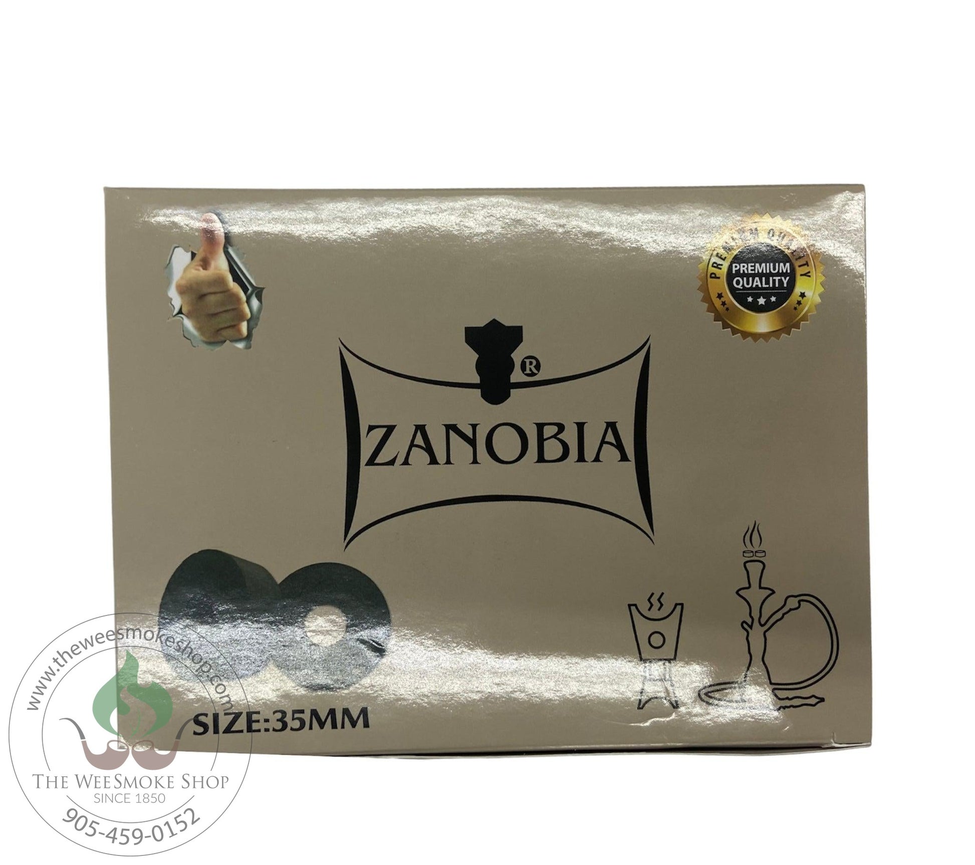 Zanobia Quick Lighting Charcoals (100)-35mm-COals-The Wee Smoke Shop