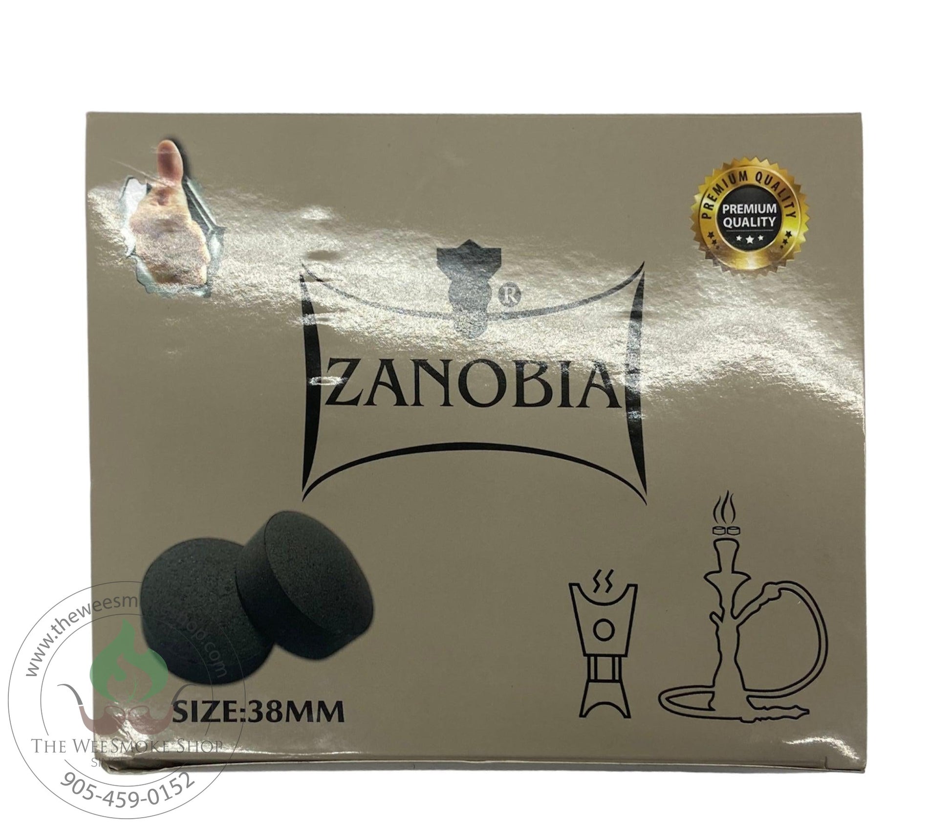 Zanobia Quick Lighting Charcoals (100)-38mm-coals-The Wee Smoke Shop