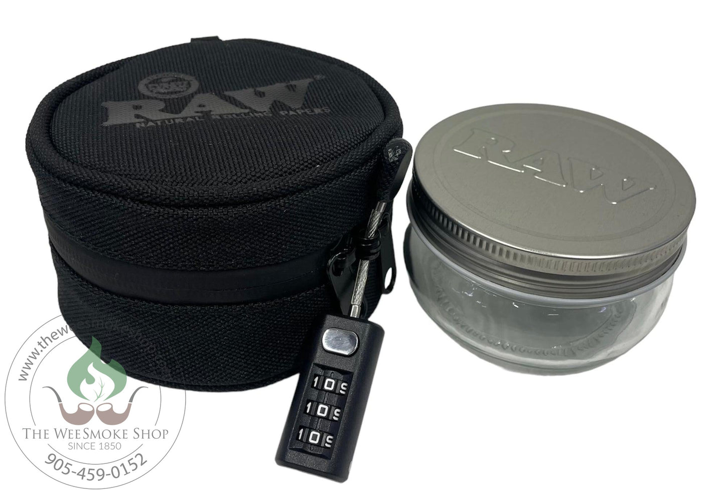 RAW Lockable Smell Proof Cozy & Jar-6oz-The Wee Smoke Shop