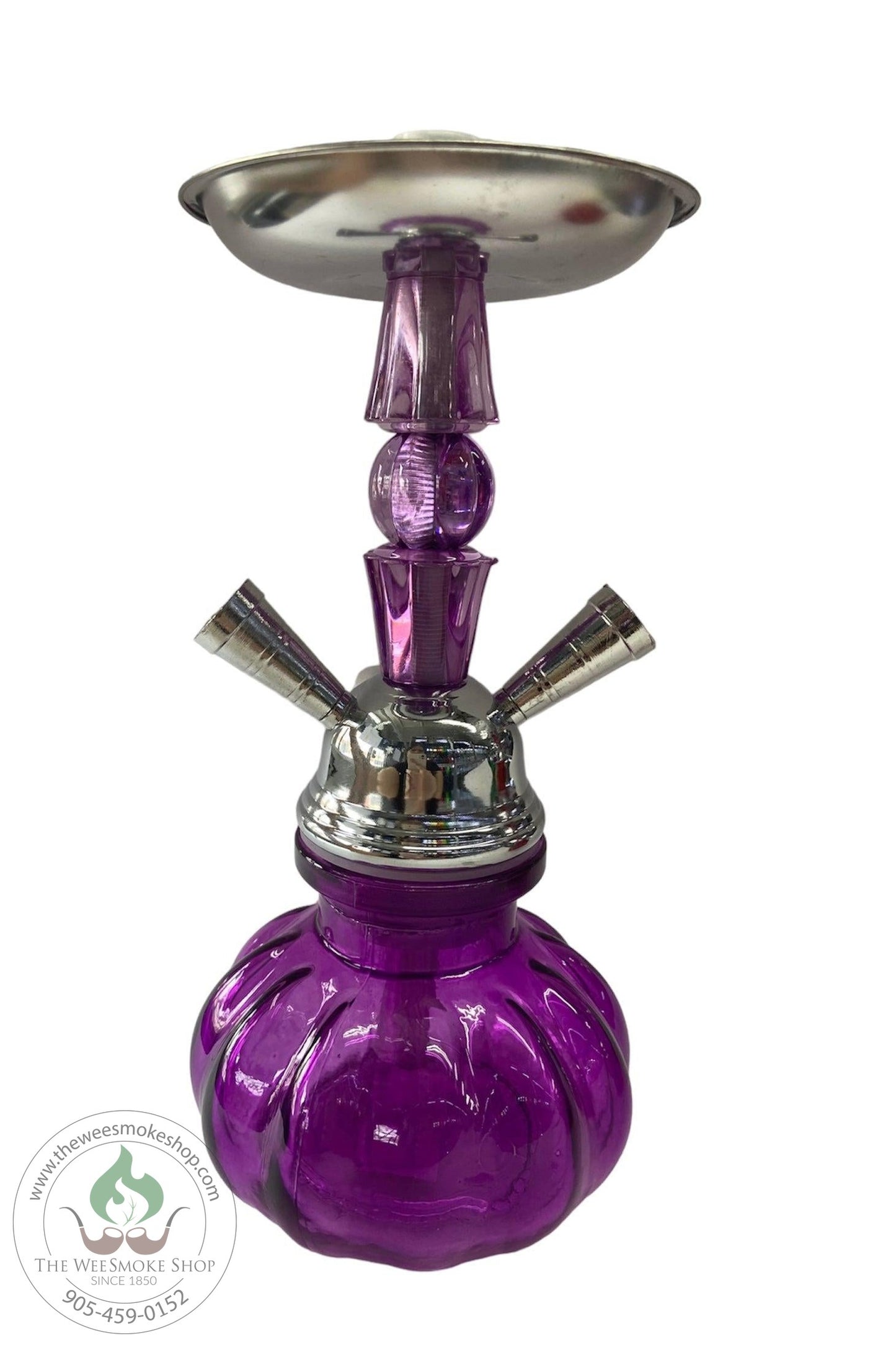 Purple  9" 2 hose hookah - The Wee Smoke Shop
