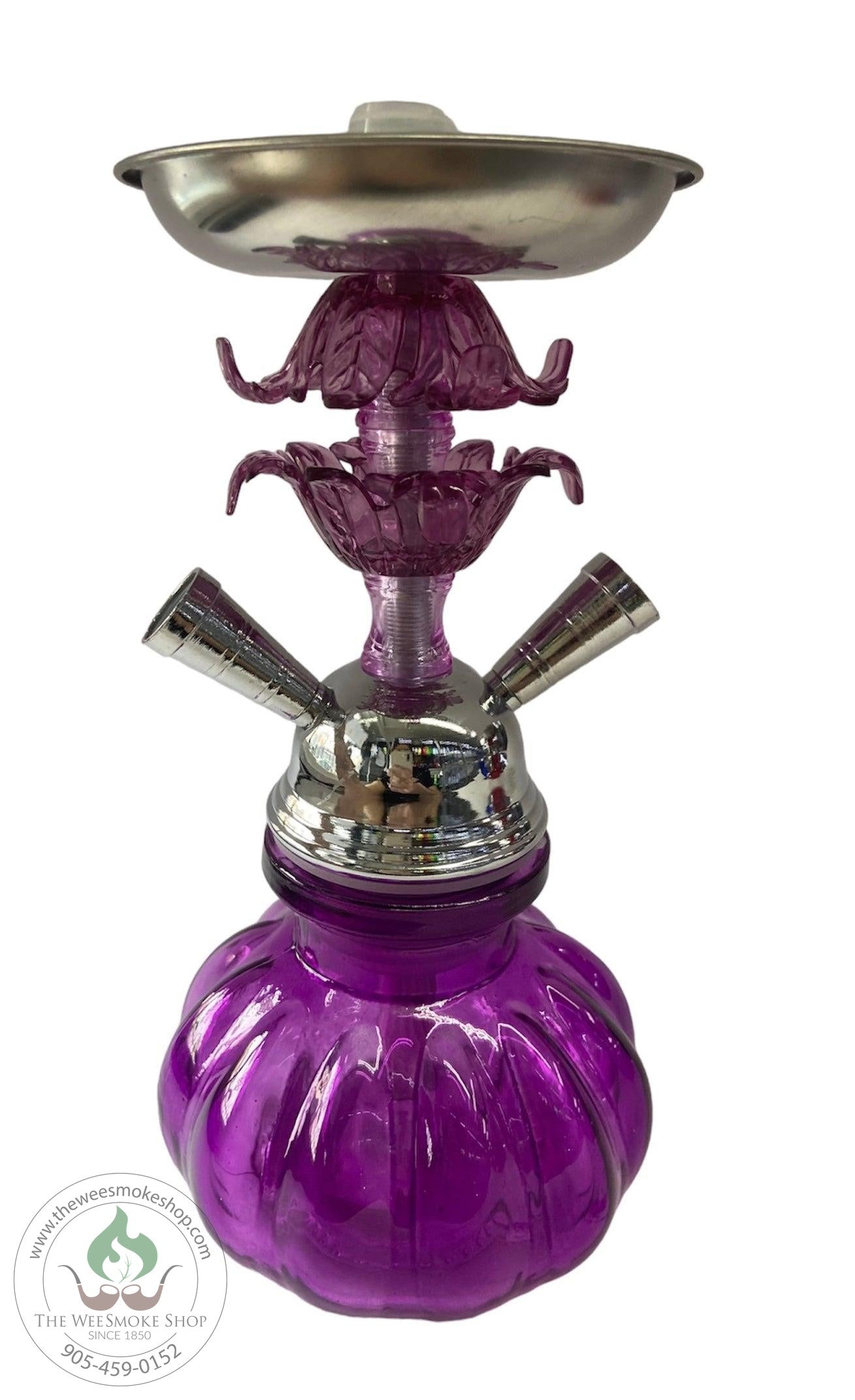 Purple 9" 2 Hose Hookah - The Wee Smoke Shop