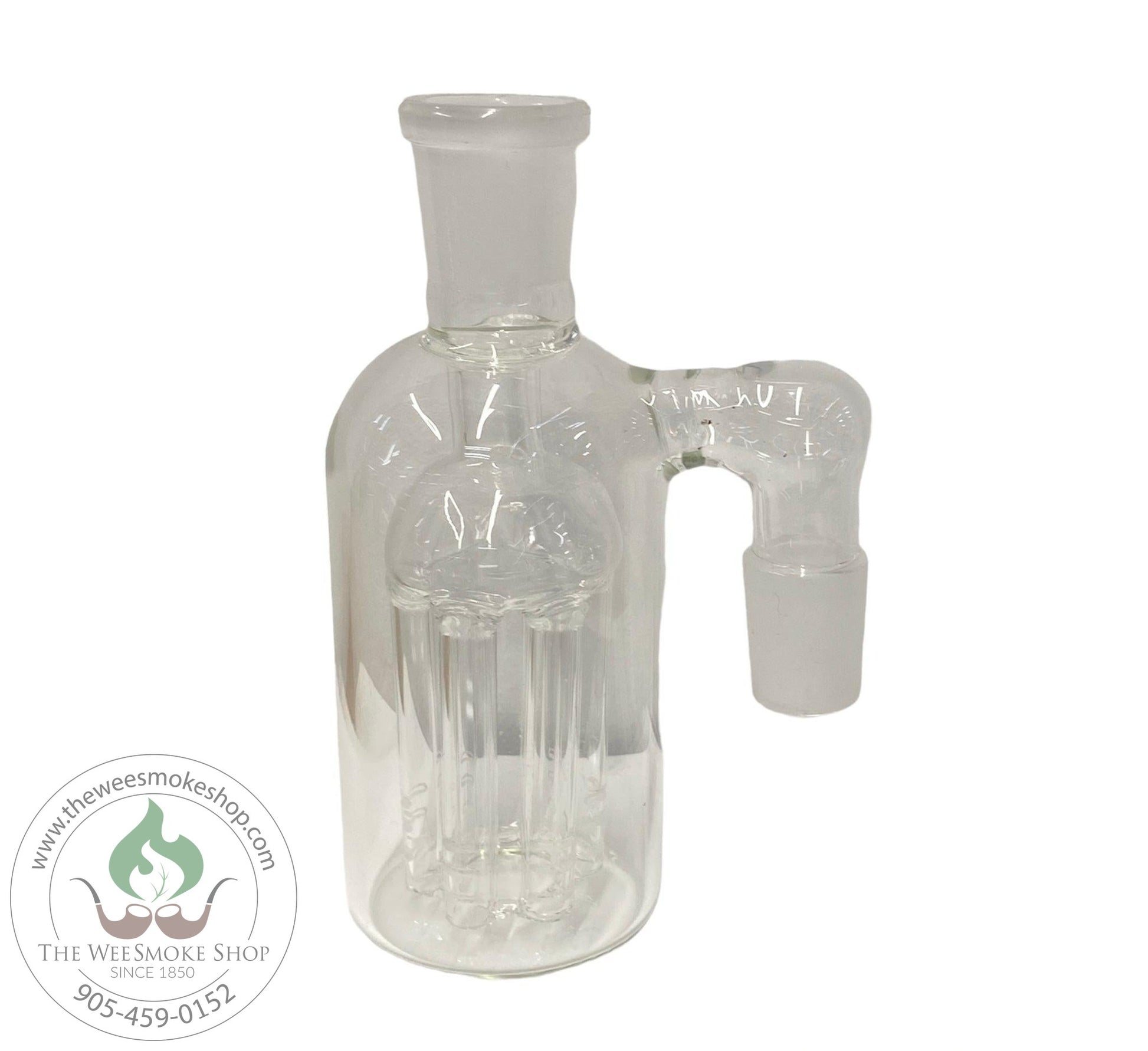 Clear 18mm 90˚ Ash Catcher-Ash Catchers-The Wee Smoke Shop
