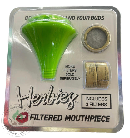 Herbies Filtered Mouthpiece - Green - The Wee Smoke Shop