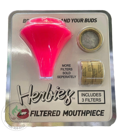 Herbies Filtered Mouthpiece - Pink - The Wee Smoke Shop