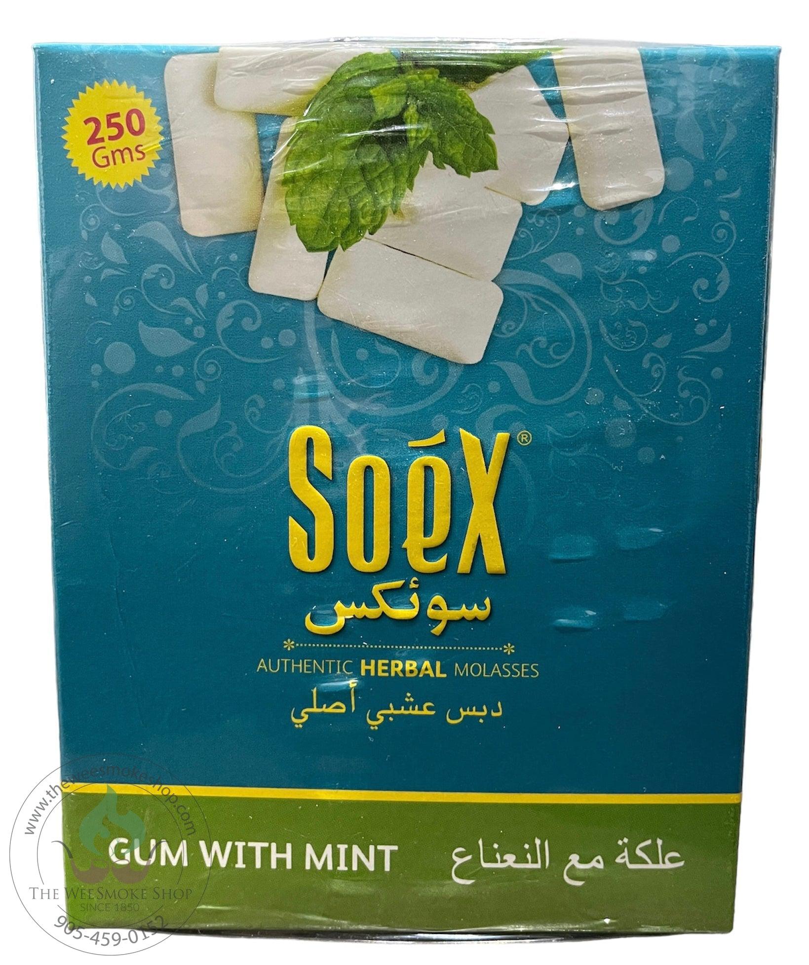 Gum with Mint Soex Herbal Molasses (250g)-Hookah accessories-The Wee Smoke Shop