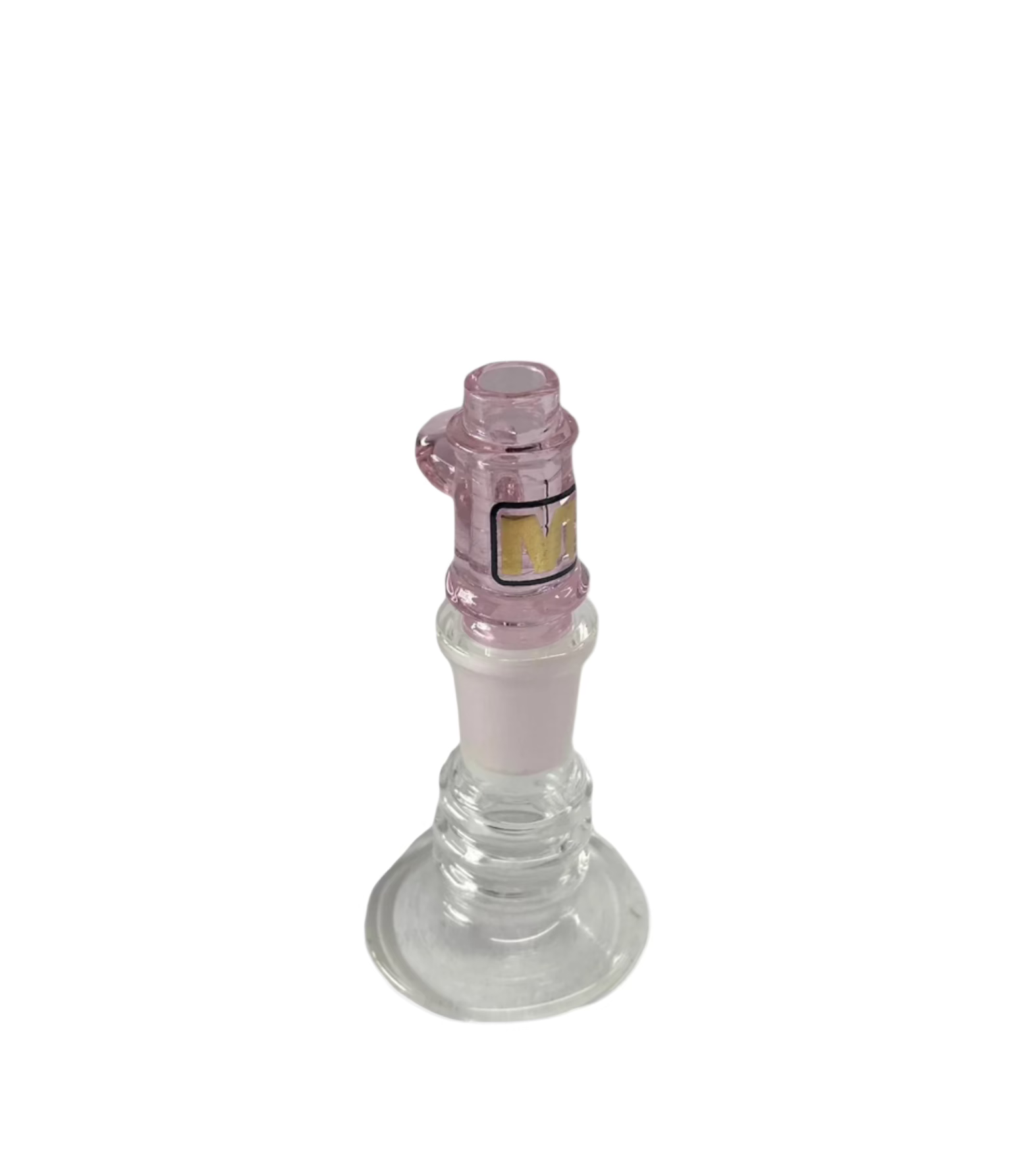 Pink Marley Glass Popper (14mm) -Popper - Pink - The Wee Smoke Shop