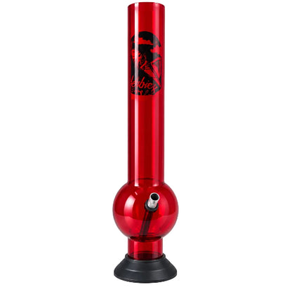 Red Herbies 15" Acrylic Bong-Bong on clear background