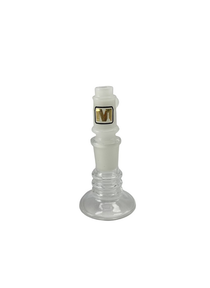White Marley Glass Popper (14mm) -Popper - White - The Wee Smoke Shop