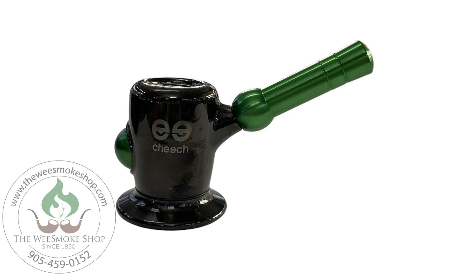 Black/Green Cheech Metal Wrap Hand Pipe 4.5'' - Wee Smoke Shop